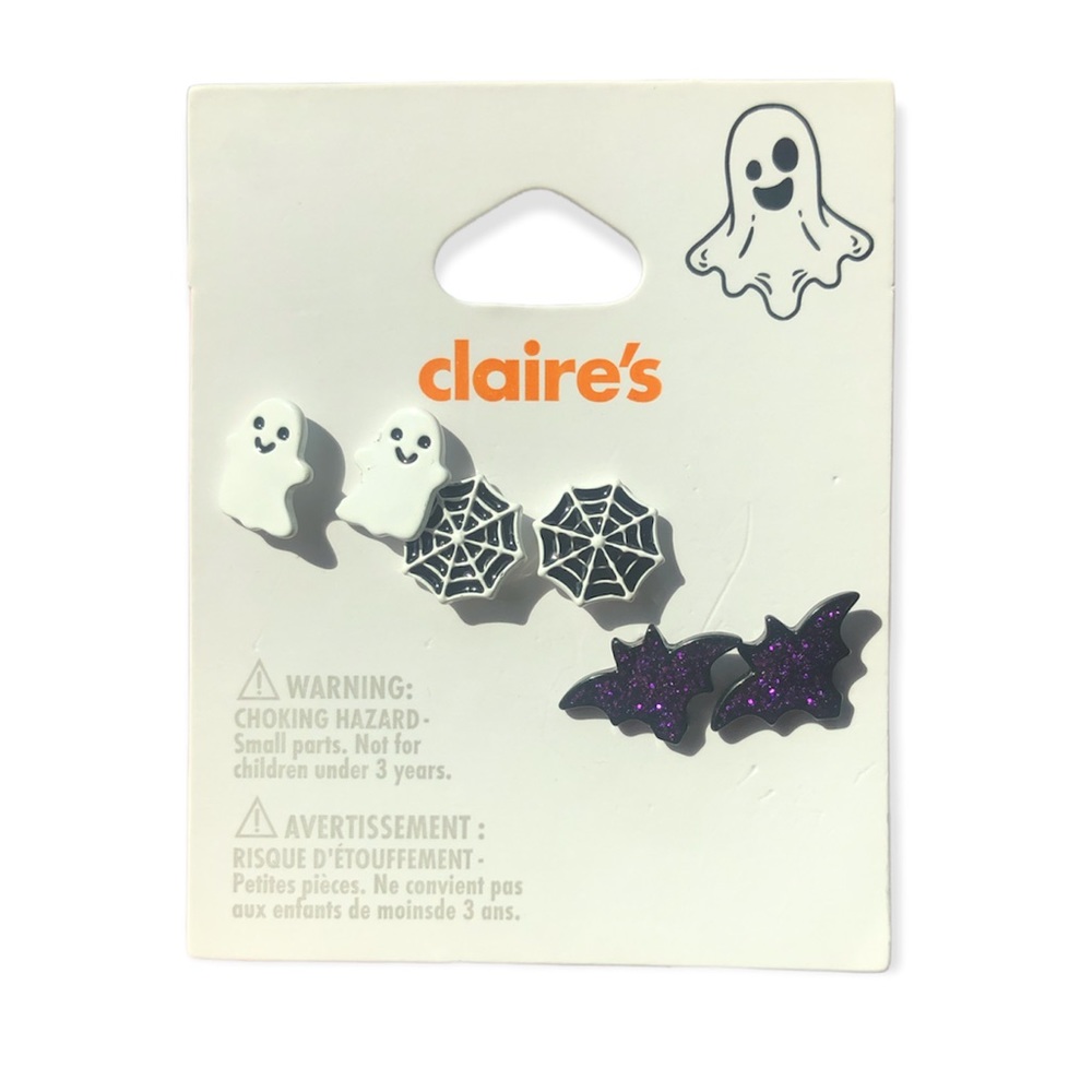 3/$15 Claire’s Halloween Stud Earrings